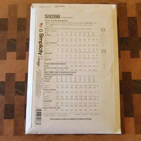 Simplicity 9286 - Uncut - Patterns by Gertie - Sizes 6-14 - Picture 2 of 4